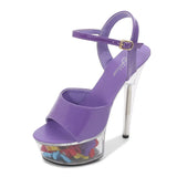 Sandals Woman Drag Queen High Heels 13-15CM Platform Ladies Sandals Open Toe Women Wedding Shoes Sandals Big Size