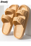 Bathroom Slippers Summer Indoor Eva Slides Home Sandals Slippers Men Women Non-Slip Household Family Bath Shoes