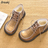 Autumn Winter Shoes Women Snow Boots Warm Plush Women Ankle Boots Brand Ladies Botas Cotton Shoes