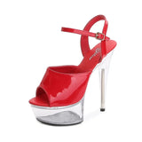 Sandals Woman Drag Queen High Heels 13-15CM Platform Ladies Sandals Open Toe Women Wedding Shoes Sandals Big Size