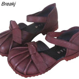 Women's Shoes Summer New 2023 Popular Single Shoes Women's All-match Casual Bow Flat Belt Skirt Grandma