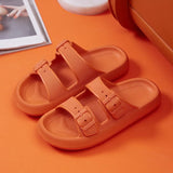 Buckle Thick Platform Slippers Women Home Soft Sole eva Cloud Slides Sandals Woman 2023 Summer Non Slip Beach Flip