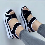 Breakj Women's Shoes New Fish Mouth Thick Bottom Flat Bottom Lady Font Beach Women Cool Slippers