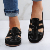 Women Slip on Loafer Gladiator Sandals Platform Shoes Leather Hook Loop Comfort Beach Sandales Shoes for Women Zapatos De