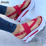 Women Golden Sandals Platform Heels Cross Strap Ankle Peep Toe Beach Party Ladies Shoes Zapatos Sandals shoes for