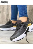 Sneakers Spring and Autumn New Lace Up Wedge Platform Shoes 2023 Outdoor Fashion Air Cushion Casual
