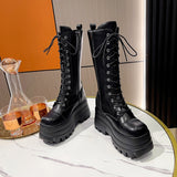 Breakj Shoes 9CM Large-Size Thick-Bottomed Martin Boots 2025 New Round-Headed Short Boots Small British Style Chelsea
