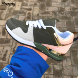 Fashion Women's Sneakers Leopard Print Leather Thick Bottom Increased Sneakers Casual Comfortable Sports Shoes For