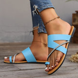 Breakj Plus-Size Sandals Women's Spring / Summer New 2024 Solid Color Women's