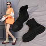 HighTop Shoes Women Spring Autumn New Leisure Breathable Socks Short Boot Ankle Shoes Fashion Women Boot Tennis