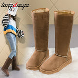 Womens Boots European and American Fashion Winter Snow Boots Women's High Boots 2023 Tall Women's Boots Size 41 Botas