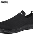 men sneakers light fashion casual shoes slip-on comfortable women pink couple shoes large size gray without