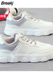 Platform Running Sneakers Women Tennis shoes Woman Walking Chunky Sneakers white Casual Slip on Vulcanized