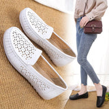 shoes women 2023 new summer breathable flat bottom hollow white soft-soled sandals shoes for