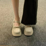 Toe Kawaii Lolita Shoes Woman Casual Elegant Pure Color Bow Pumps Non-slip Korean Style Medium Heel Shoes Chic Summer