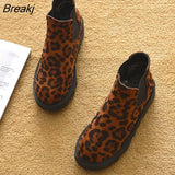 Boots Women Winter Shoes Warm Plush Inside Women Chelsea Boots Ladies Brand Ankle Botas Thick Sole Plus Size 41