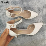 Women Sandals Summer Ladies Suede Thin High Heels Pumps Wedding Party Woman Shoes Open Toe Sexy Ankle Straps