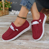 New Women Flats Shoes Breathable Loafers Casual Comfortable Non-Slip Canvas Shoe Zapatos Mujer Lightweight Walking