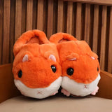 Kids Parents Shark Winter Cartoon Shark Home Slippers Couples Fashion Indoor Thick Bottom Plush Funny Cotton
