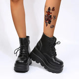 Breakj Autumn And Winter New High-Help Thick Bottom Slope With Large Size Martin Short Boots