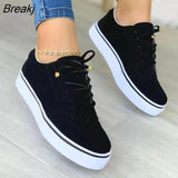 Women's Shoes 2023 New Spring Winter Flats Sport Casual Suede Sneakers Lace Up Plus Size Oxford Mujer