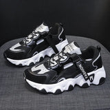 Women Sneakers Casual Platform Shoe2023 Fashion Korean Women Chunky Sneakers Platform Autumn Breathable Mixed Colors Women