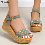 Platform Sandals 2022 Fashion Women Strap Gladiator Sandal Wedges Shoes Casual Woman Peep Toe espadrille femme