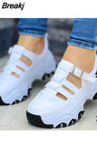 Sneakers 2023 Black Thick Sole Designer Breathable Lace Up Fashion Ladies Athletic ShoesHeightening Vulcanized