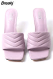 Slides Shoes Womens Slippers Outdoor Pantofle Heeled Mules Low Jelly 2023 High Thin Basic Rubber Crystal Sexy Rome