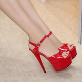 Pipe Dance Women Shoes 2023 New 15cm High-heeled Sexy Fish Mouth with T-Taiwan Catwalk Models Show Car Show Female