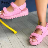 New Fashion Women Platform Sandals Comfort Summer Opened Toe Outdoor Sports Beach Height Increase Plus Size