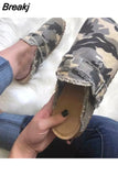 Size Shoes of Women Summer 2023 New Fashion Leopard Print Semi-support Casual Loafers Ladies Socofy Flat Slip-on