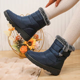 2023 New Waterproof Winter Boots Women Couples Non Slip Platform Snow Boots Woman Warm Long Plush Ankle Booties Size