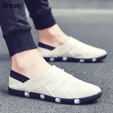 Ethnic Style men Espadrille Casual Flats Shoes Canvas Driving Loafers Flats Hemp Insole Shoes