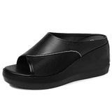 Breakj Slippers Female Wearing A Foot Pedal Toe Thick Bottom Slippers Female Women Platform