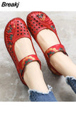 Leather Soft Bottom Women Flats Mother Shoes Comfort Oxford Shoes For Women Shoes Women Loafers