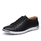 Breakj Men's Plus-Size Casual Shoes Fashion Breathable Leather Shoes Wenzhou Lace-Up Men's Shoes Shoes
