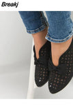 2023 Hot Hollow Out Loafers Bowtie Women Flats Pointed Toe Woman Platform Women's Plus Size Womens Shoes Comfort