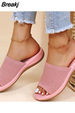 Women Elastic Force Summer Shoes Women Flat Sandals Casual Indoor Outdoor Slipper Summer Sandals for Beach Zapatos