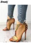 Woman High Heels Pumps Sandals New Shoes Woman Fashion Summer Sexy Ladies Increased Stiletto Super Peep Toe Shoes