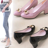 New Fashion High Heels Women Pumps Woman Pointed Toe Sexy Wedding Shoes Ladies PU Leather Work