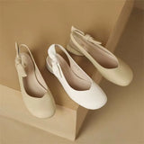 Sandals Women's 2023 Summer New Fashion Round Toe Mary Jane Women's Shoes Shallow Slip on Pumps Zapatillas