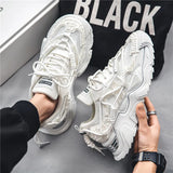 Platform Men Shoes Fashion Clunky Sneakers Men Casual Shoes Breathable Sports Dad Shoes Male Fitness