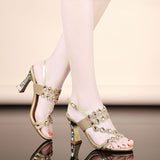 The Summer Of 2024, The New Diamond Sandals, Women's Sandals And Slippers Are Fashionable And Elegant, With Diamond-Encrusted Leather High-Heeled