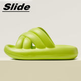 Soft Sole Pillow Slides for Women Summer 2023 Fashion Thick Platform Cloud Slippers Woman Flat Non Slip Flip Flops