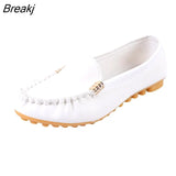 New Fashion Women Casual Flat Shoes Spring Autumn Loafer Women Slips Soft Round Toe Denim Flats Outdoor Sports Plus