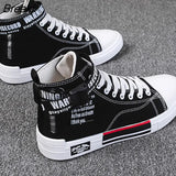 Top Canvas Shoes Men Casual Sneakers Breathable Men's Platform Shoes NEW Male Board Flats Shoes Man Trend Zapatillas