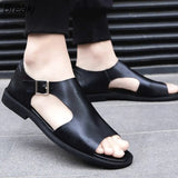 Summer Men's Sandals 2023 Casual Beach Men's Casual Shoes High-quality Leather Men's Sandals