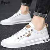 Fashion White Shoes Men Footwear Cool Young Man Casual Shoes Brand Street Style Male Footwear