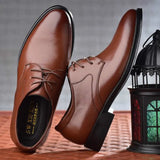 Men Dress Shoes High Quality Formal Business Shoes Men's Oxford Shoes Leather Casual Shoes Fashion Office